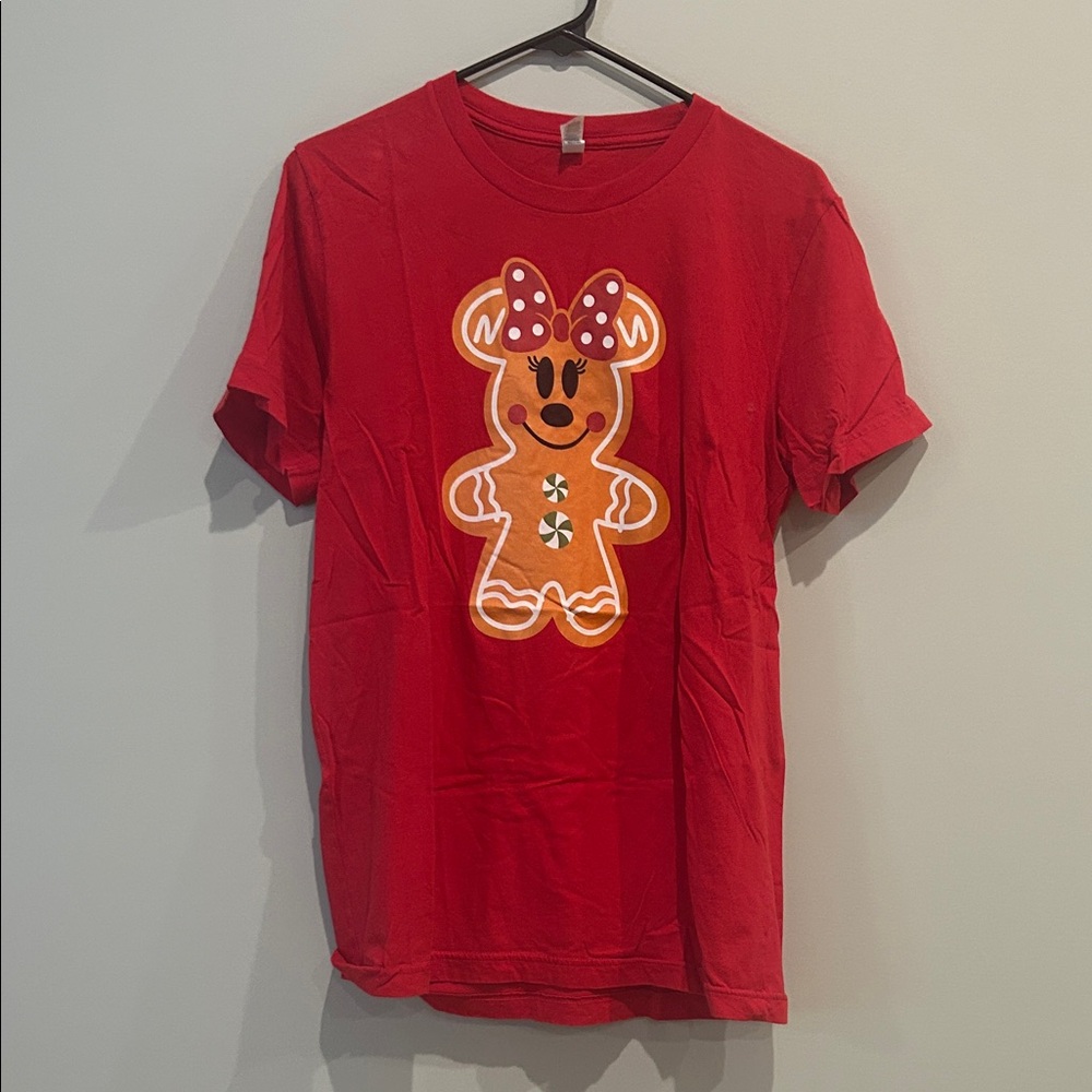 Red Gingerbread Minnie Mouse Graphic Tee